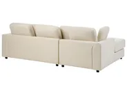 Corner Sofa 4 Seater KOHLO Fabric Light Beige Right Hand_944966