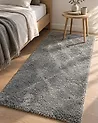 Shaggy Rug EVREN Light Grey 80 x 150 cm