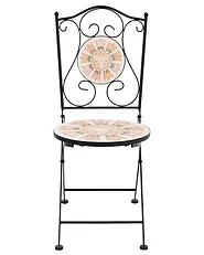 Set de 2 scaune de grădină SETTALA Pliabil Metal Multicolor_1155781