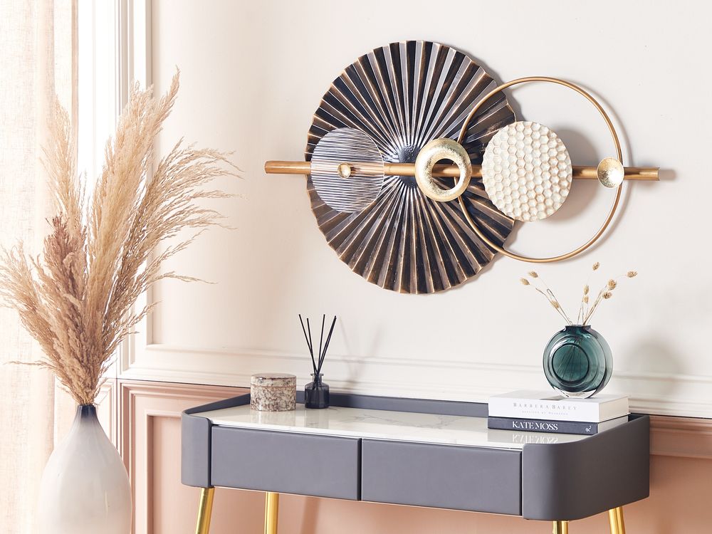 Decorazione da parete RUTHENIUM Metallo 59 cm Nero