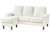 Sofa 3-osobowa z otomaną boucle biała AVESTA_935683