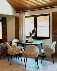 Extending Dining Table GELANDA Grey 120/160 cm 80 cm_982525