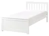 Bed Pine Wood OLENDON 90 x 200 cm (EU Single) White
