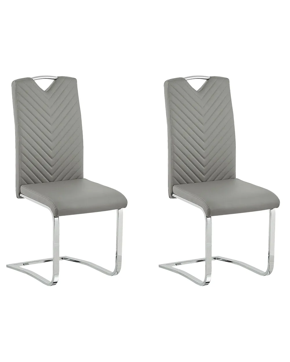 Chaise au Dossier de Salle à Manger en Similicuir ELYN - Le