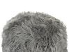 Faux Fur Pouffe Grey TUKKI_938674