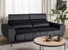 3 Seater Velvet Sofa Black VEGAMO_925271