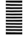 Outdoor Area Rug 80 x 150 cm Black and White TAVAS_714795