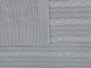 Koc ANAMUR Bawełna 110 x 180 cm Jasnoszary_820990