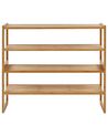 Bamboo Shelving Unit Light Wood UVALDA _927240