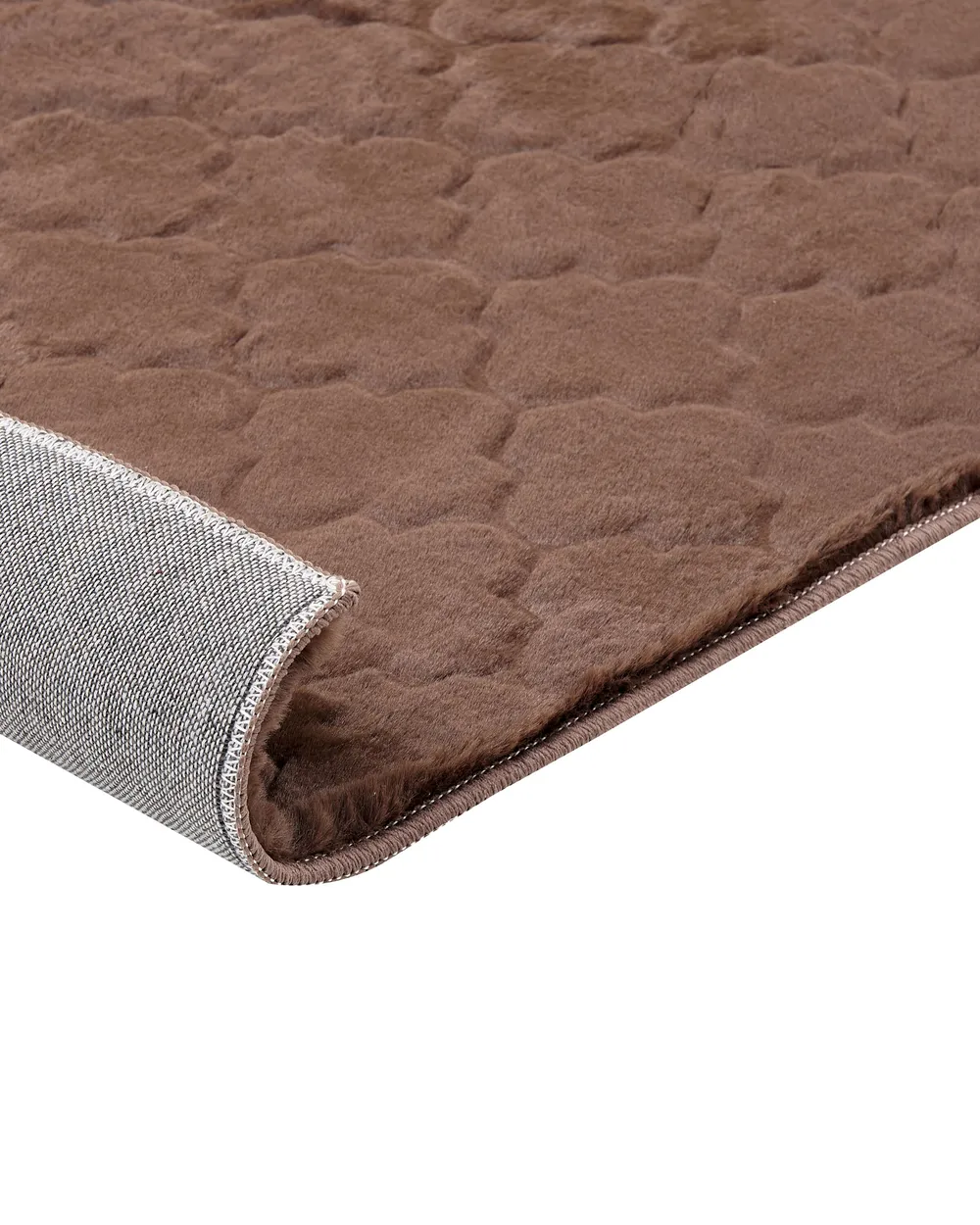 Faux Fur Rug GHARO Brown 80 x 150 cm_866687