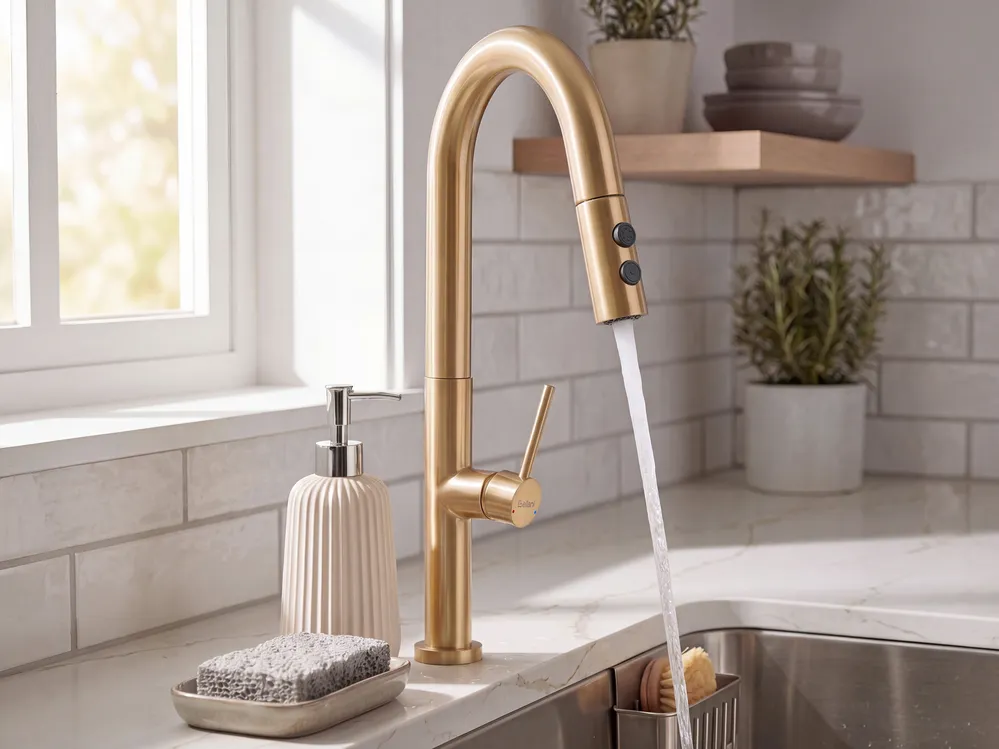 Kitchen Pull Out Tap JUJUY Gold_1108645
