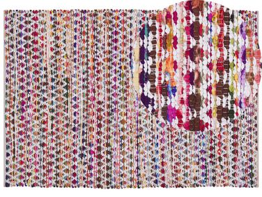 Teppich Baumwolle bunt 160 x 230 cm Kurzflor ARAKLI