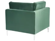 Modular Corner Sofa 4 Seater EVJA Velvet Green Left Hand_789541