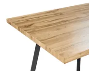 Extending Dining Table HARLOW Brown 140/180 cm 90 cm_1005841