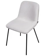 Set of 2 Dining Chairs LORIDA Fabric Light Grey_999013