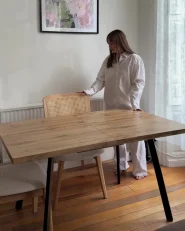 Set di 2 sedie da pranzo ALCOVA Legno Marrone chiaro_1052472