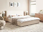 Bed Boucle LAVAUR 180 x 200 cm (EU Super King) Off-White_1179052