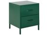 Sängbord 43 x 40 cm metall grön MALAVI_826255
