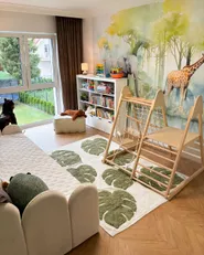 Kids Rug BOTANIST Beige 140 x 200 cm Cotton_1167932