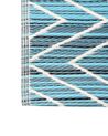Tapis extérieur bleu à motif zigzag 120 x 180 cm BALOTRA_786083