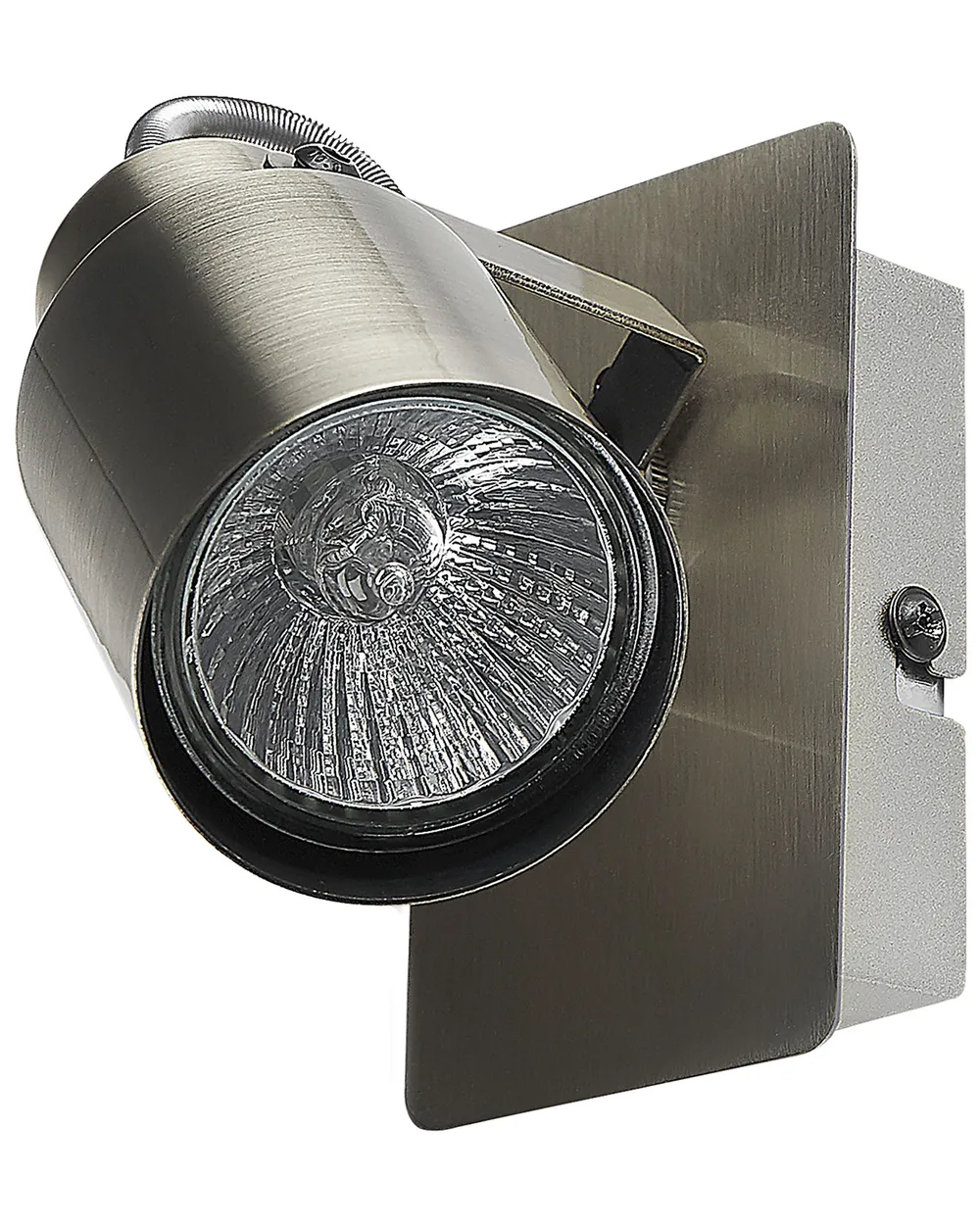 Set of 2 Spotlight Lamps BONTE Adjustable Metal Silver_828751