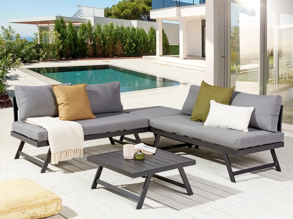 Outdoor Cushion Cover Set COCCORINO Dark Grey