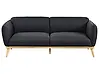Sofa 3 Seater LJUNG Fabric Black