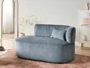 Right-Hand Chaise Longue VANVEY Corduroy Blue_1064389