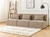 Module fauteuil en velours côtelé taupe pour canapé LEMVIG_876494