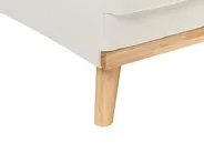 Corner Sofa Bed 3 Seater KAARINA Fabric White Right Hand_1100090