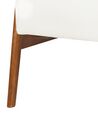 Sillón de piel sintética blanco crema SKARA_927275