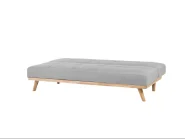 Divano letto 3 posti FROYA Tessuto Grigio chiaro_722492