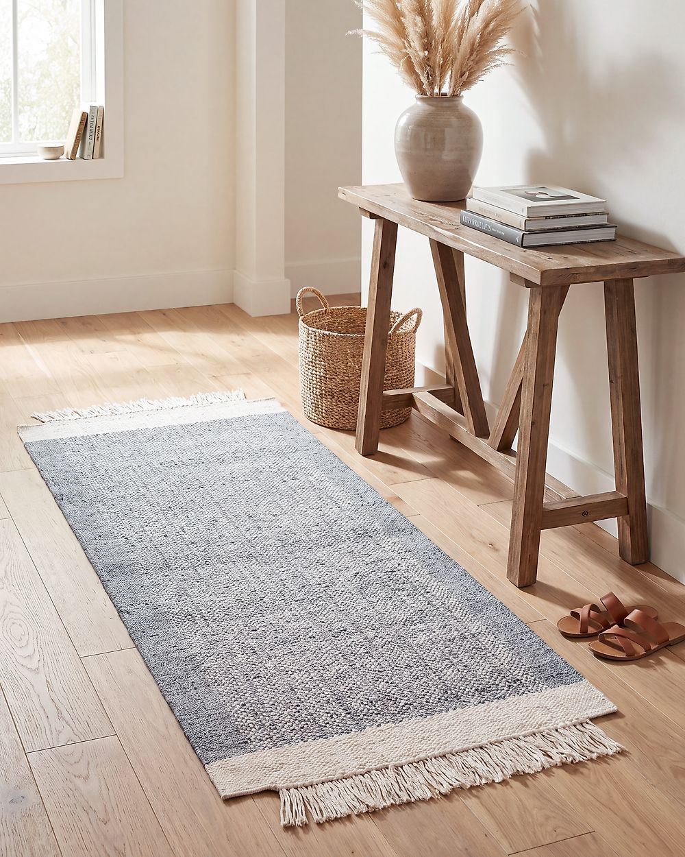 Teppich TATLISU Grau 80 x 150 cm Wolle