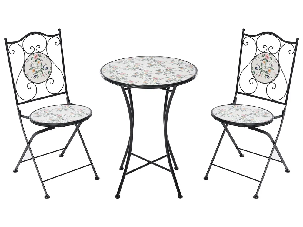Bistro Set COLLIO Metal Black_1066074