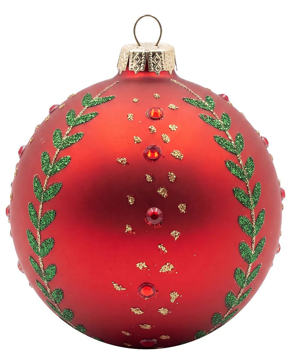 Set of 40 Baubles WINTERGLOW Glass Red_1192082