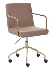 Office Chair TRINITY Corduroy Light Brown_1077459