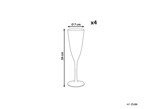 Lot De 4 Verres à Champagne Sans Pied Bubbles - 236 Ml, Soufflés à La Bouche, Design Courbé Pour Une Meilleure Prise