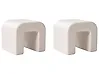 Set di 2 tavolini MOZIA Grigio chiaro