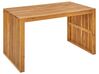 Conjunto de mesa y 2 bancos de jardín de madera de acacia BELLANO_922081