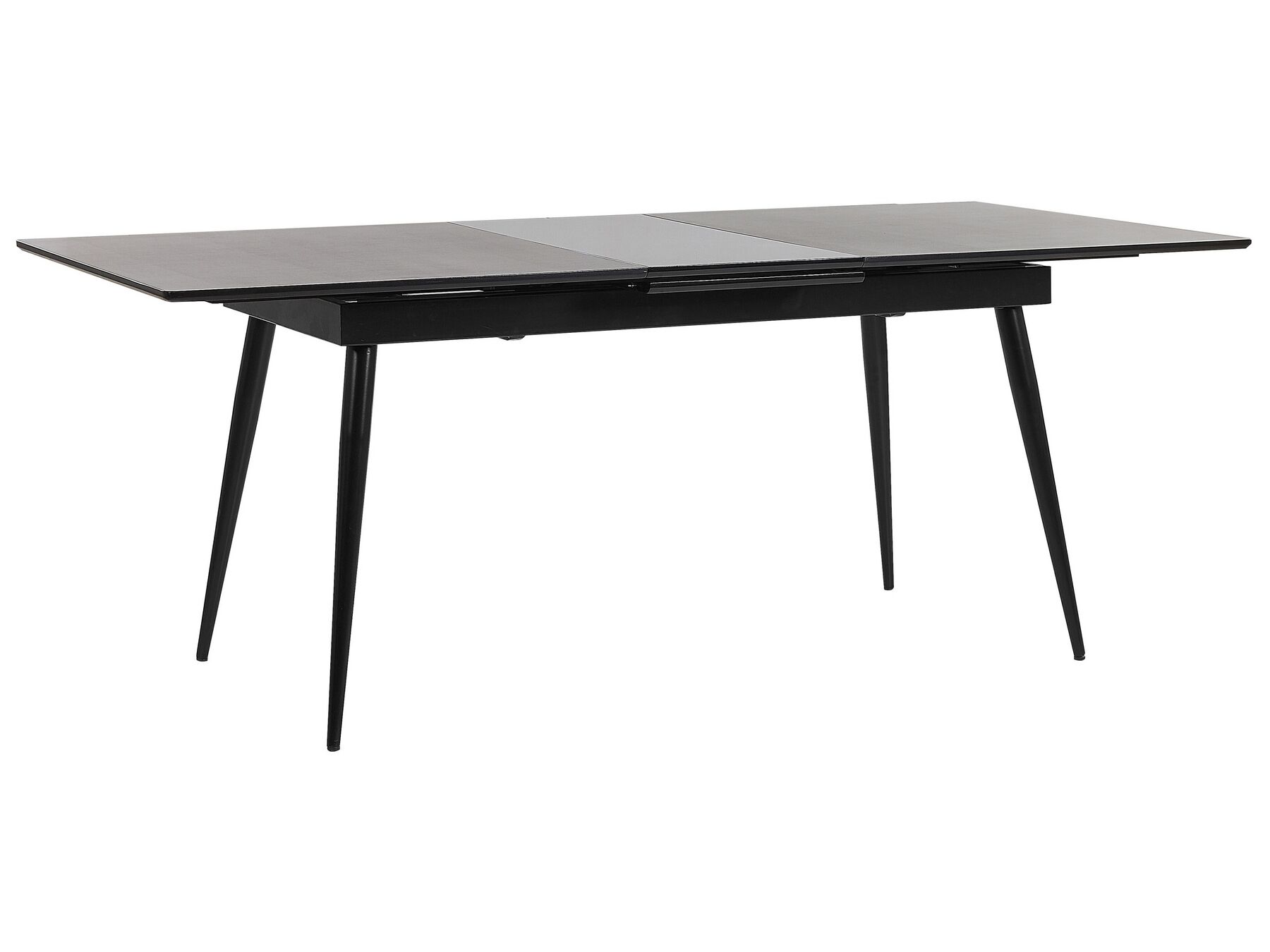Mesa de jantar extensível preta 160/200 x 90 cm MALDON_793910