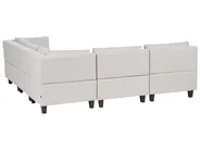Modular Corner Sofa 5 Seater UNSTAD Fabric Light Beige Left Hand_925385