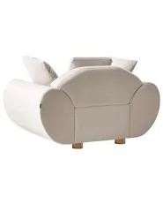 Armchair RINGEL with Cushions Fabric Light Beige_1025416