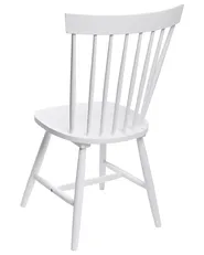 Set of 2 Dining Chairs BURGES Wood White_793399