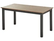 Garden Corner Sofa with Table 5 Seater MESSINA Grey/ Beige Left Hand_878308