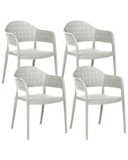 Set of 4 Chairs NARINO Light Green_1069737