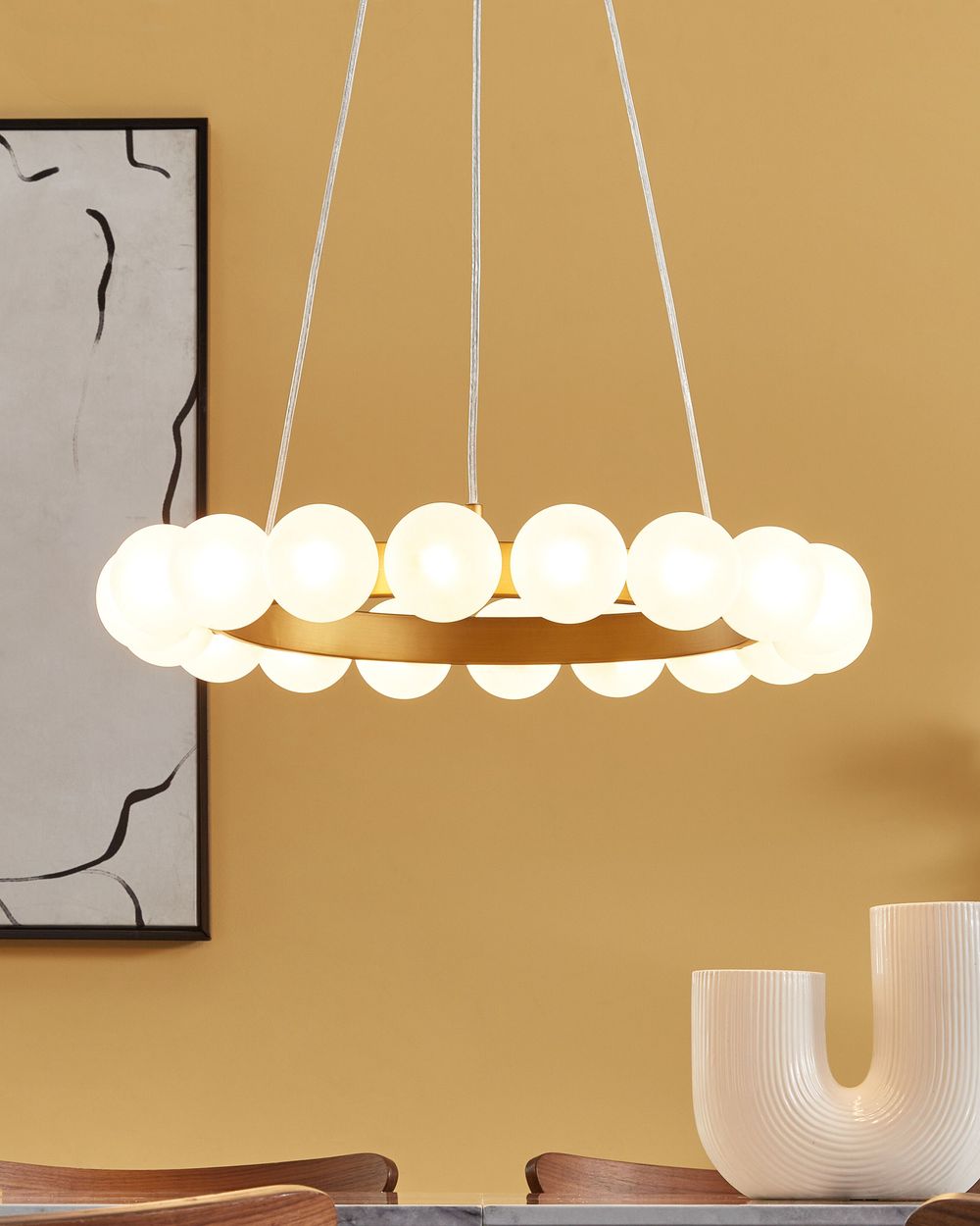 Lampadario GEORGES Metallo Oro