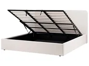 Ottoman Bed BRENON Fabric Light Beige 180 x 200 cm (EU Super King)_1056016