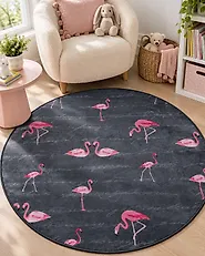 Tapis KERTE Gris foncé ø 120 cm_1176838