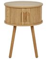 Round Bedside Table Light Wood SELAH_935543