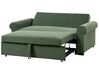 Canapé 2 places convertible en tissu vert SILDA_902551